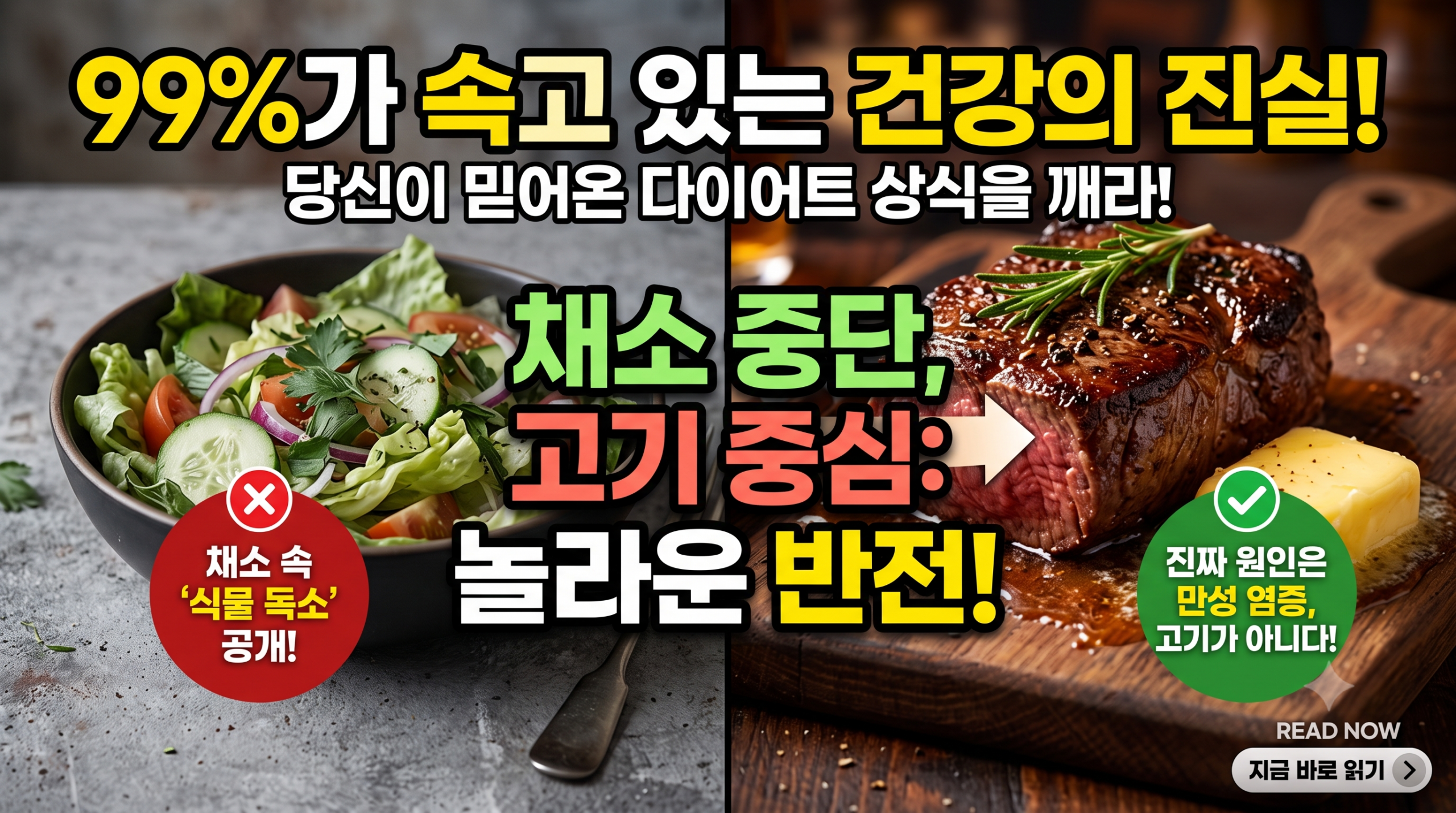 채소 대신 고기